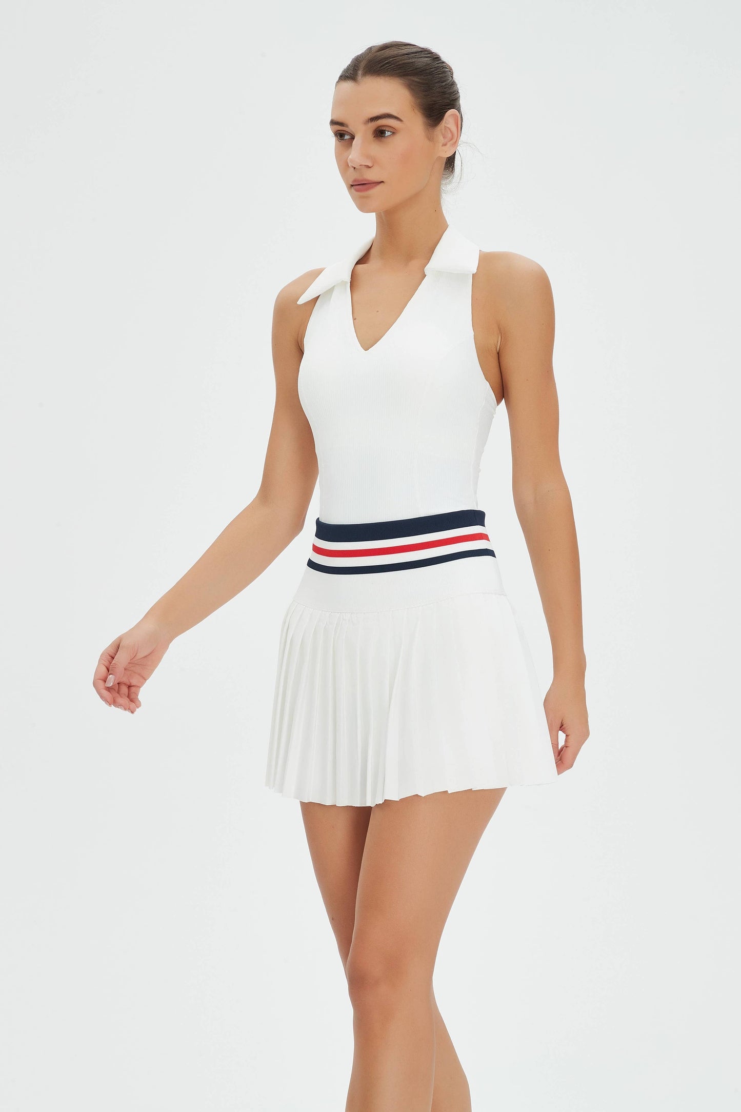 Joni Lycra® High Waist Pleated Tennis Skirt