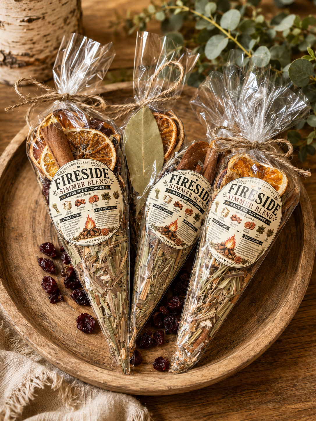 Simmer Pot Kit with Woodsy Campfire Cinnamon Scent