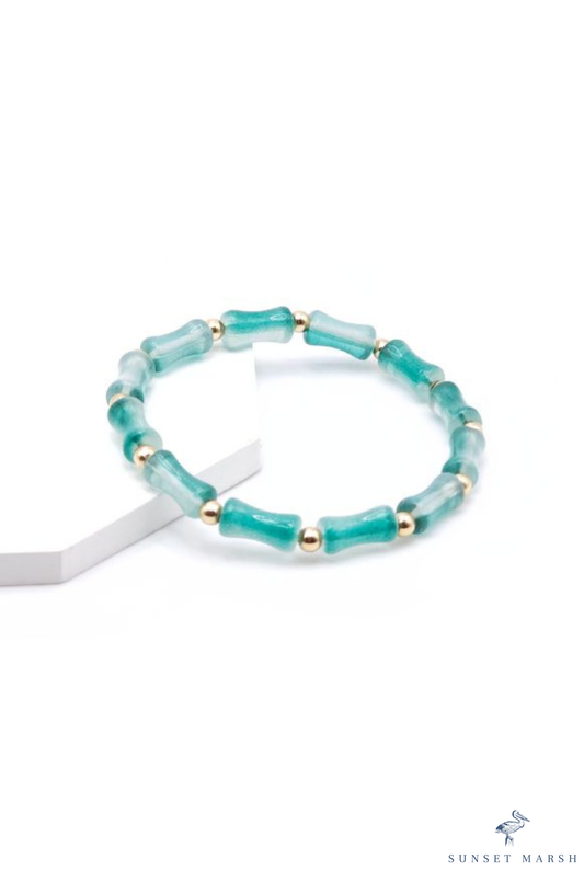 Bamboo Bliss - Green Bracelet