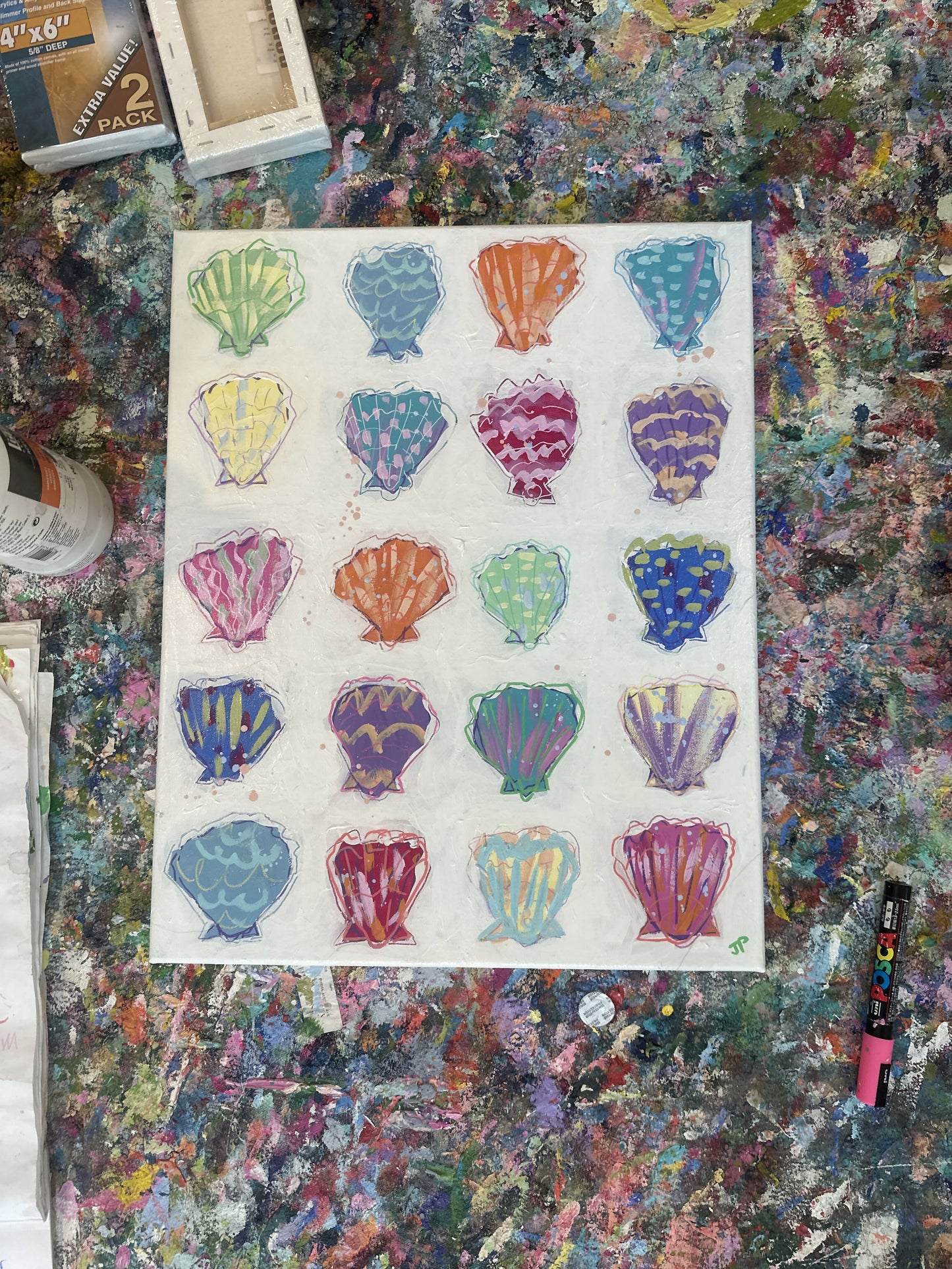 Original shell painting