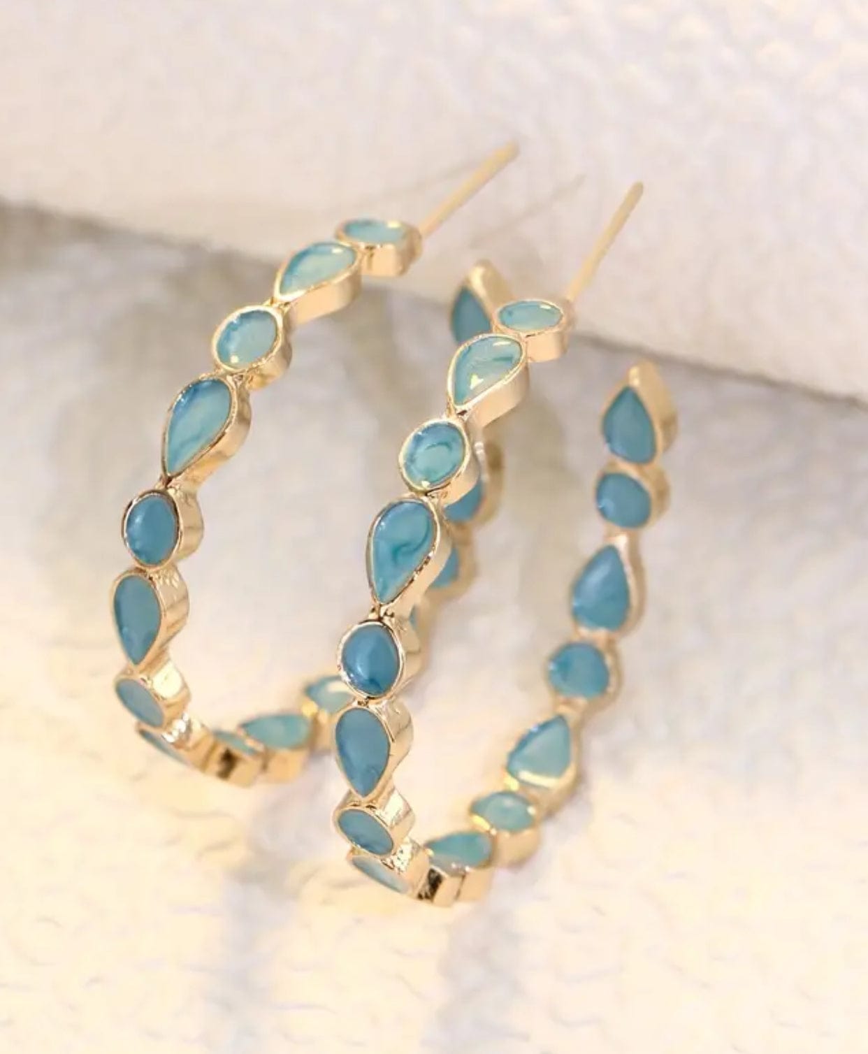 Blue Gemstone Earrings