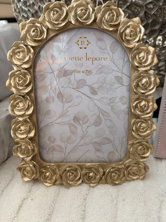 5 x 7 Gold Rose Pic Frame