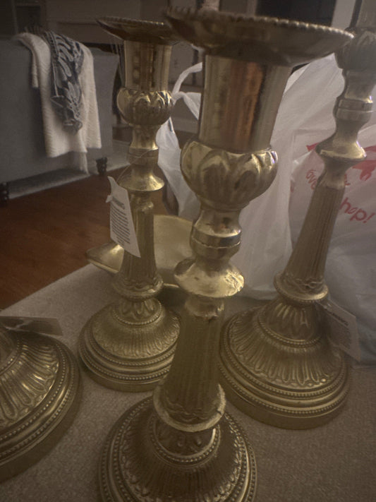 Medium Traditional Gold Candlestick
