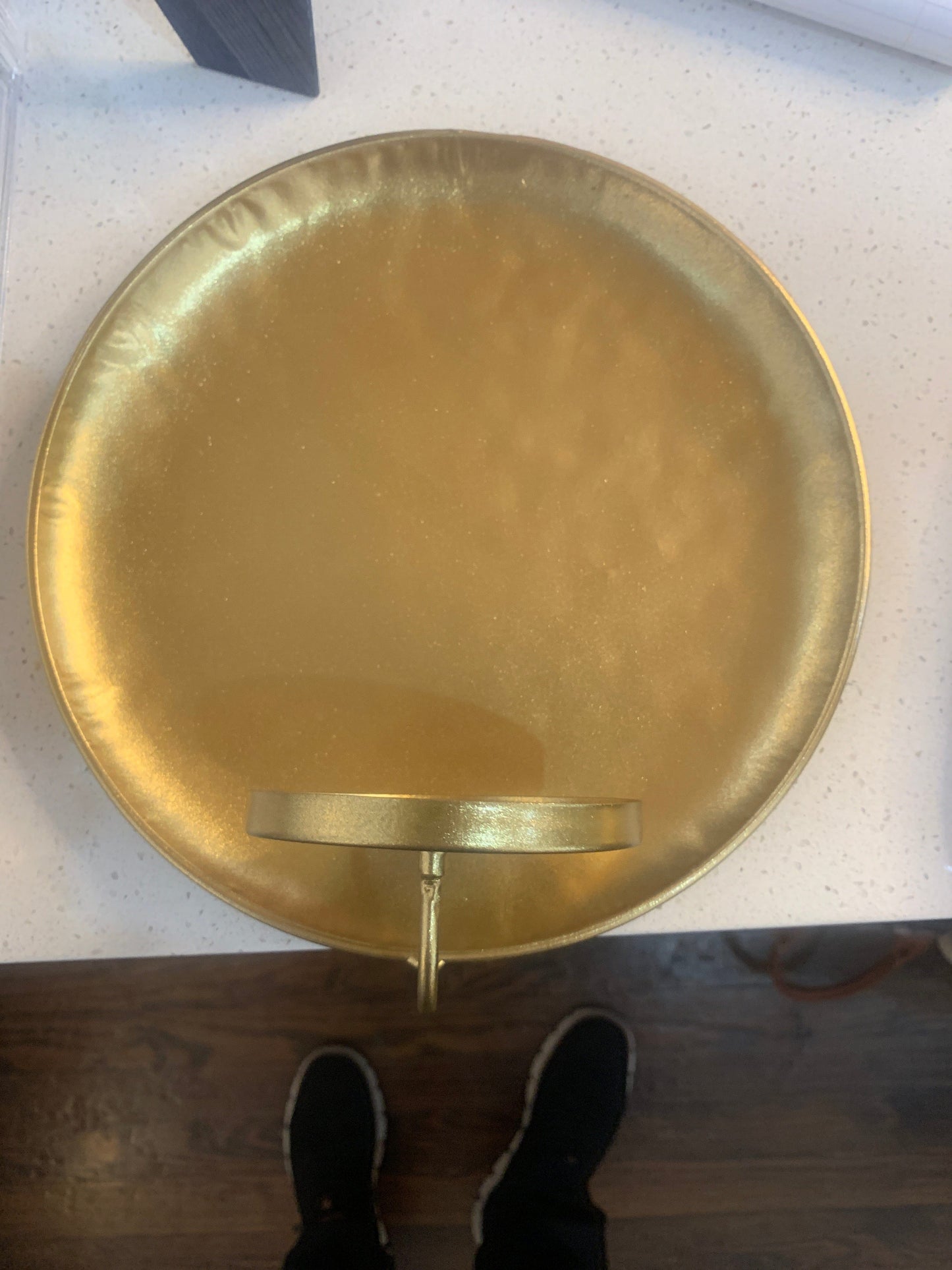 Gold Round Wall Sconce
