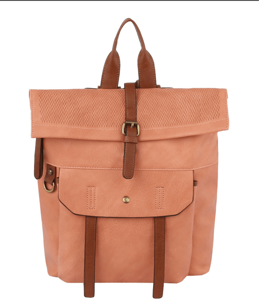 Backpack Purse Salmon