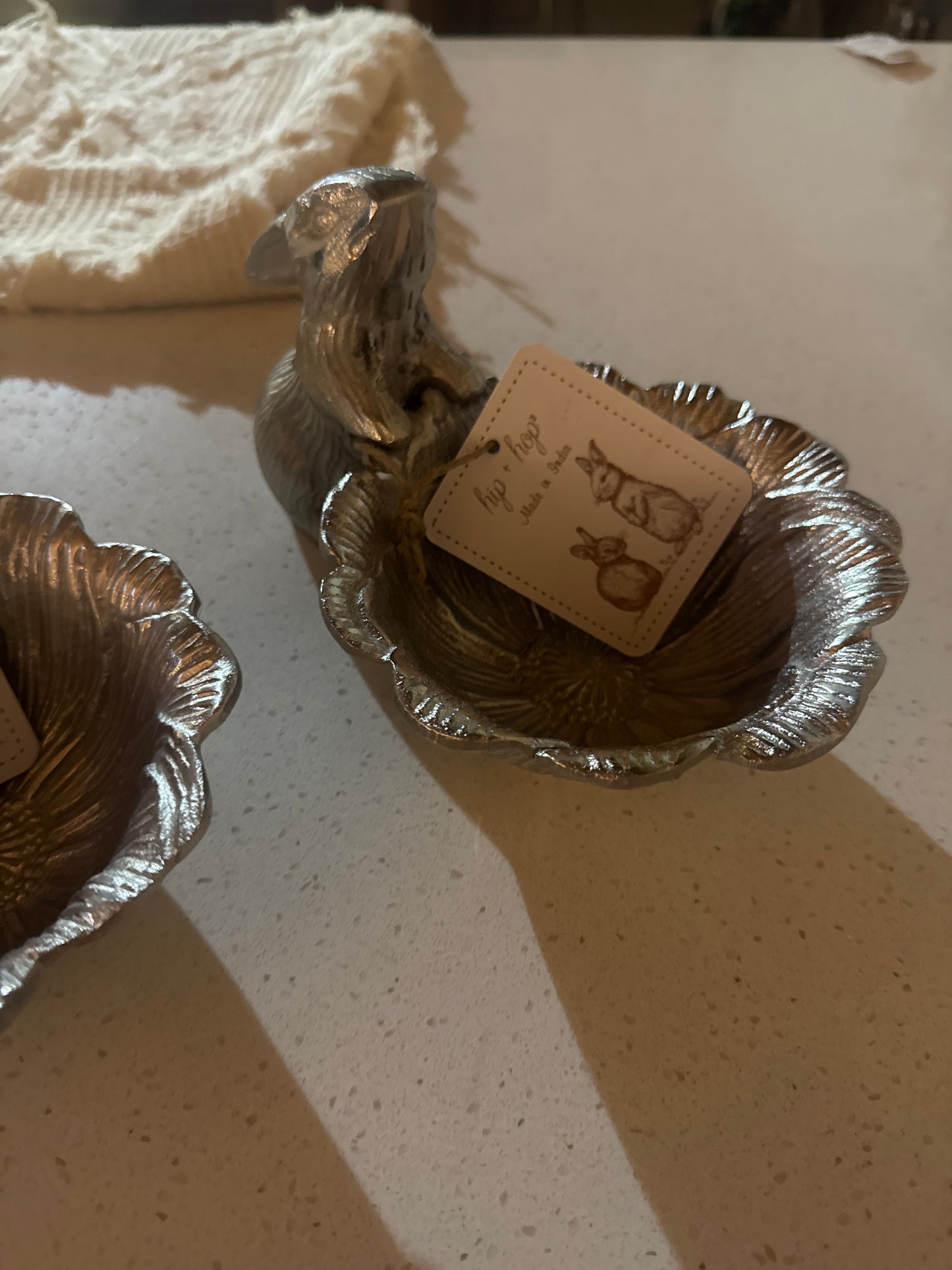 Pewter Bunny Bowl