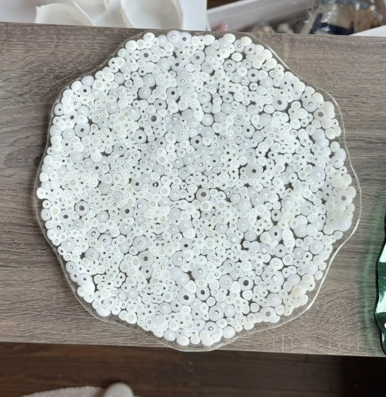 Scalloped Edge Murrini serving plate