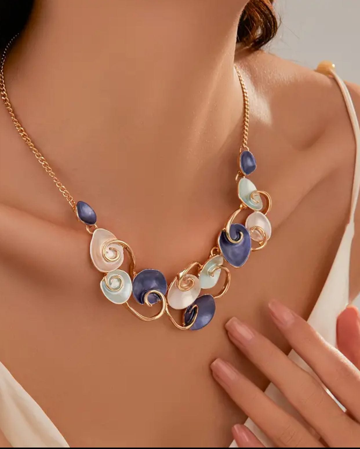 Elegant Shells and Swirls Necklace