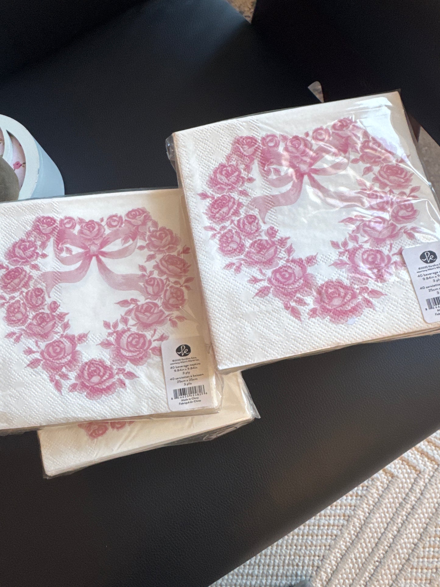 Valentine Bev Napkins