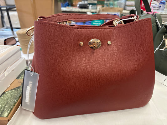 Yara Top Handle Crossbody -Red Burgundy