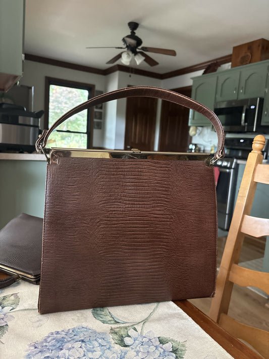 Vintage Bellstone lizard purse