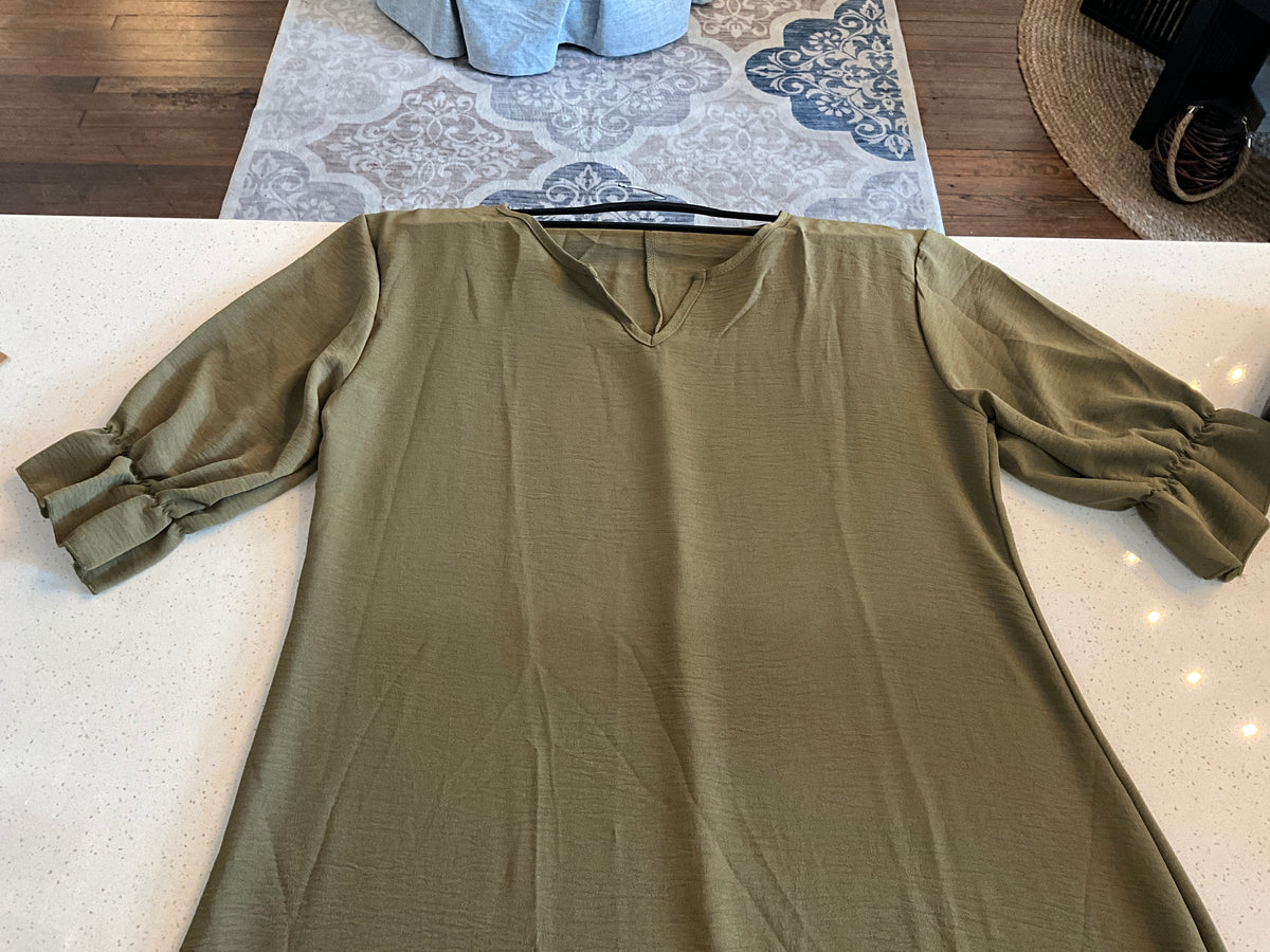 Ruffled Women’s Dress