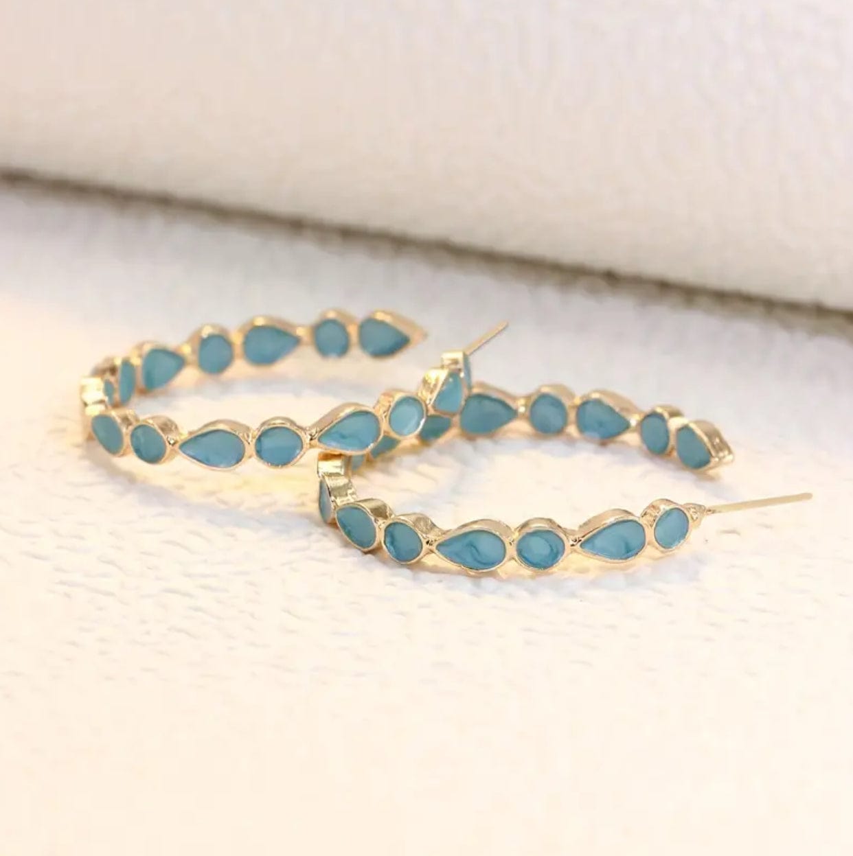 Blue Gemstone Earrings