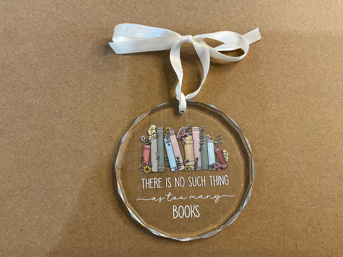 Book Glass Ornament