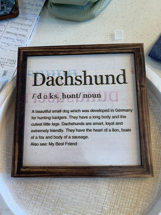 Dachshund Sign