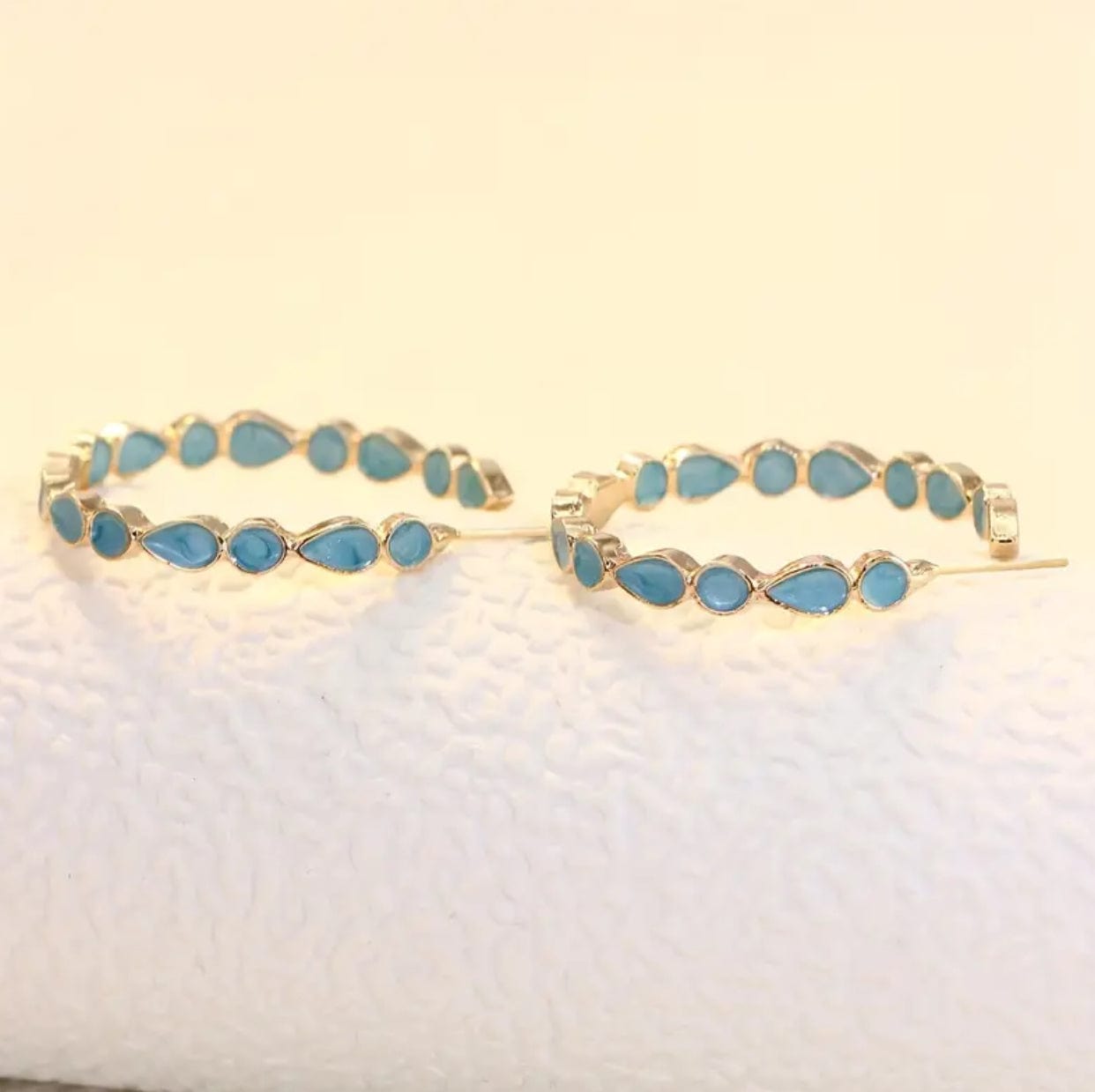 Blue Gemstone Earrings