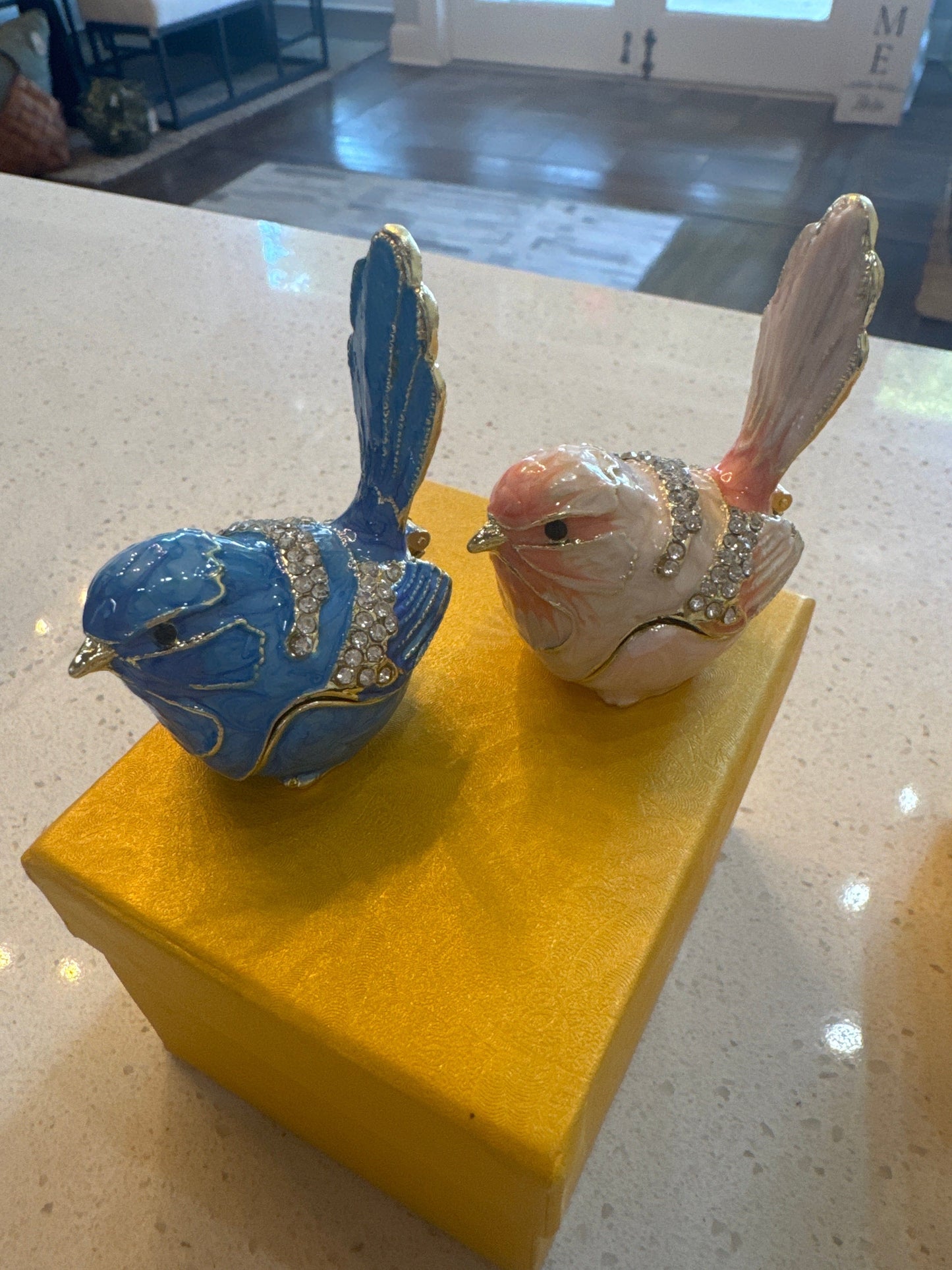 Bird Enamel Box