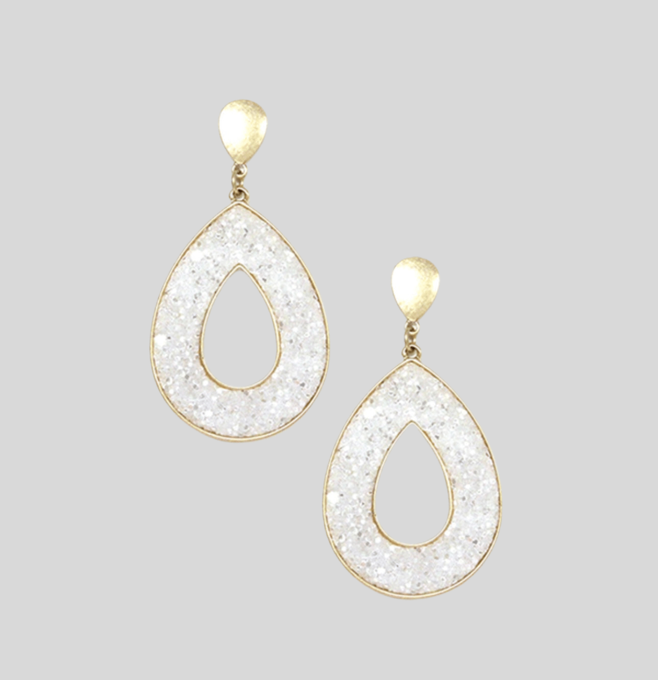 Hollow Radiance SS Earrings
