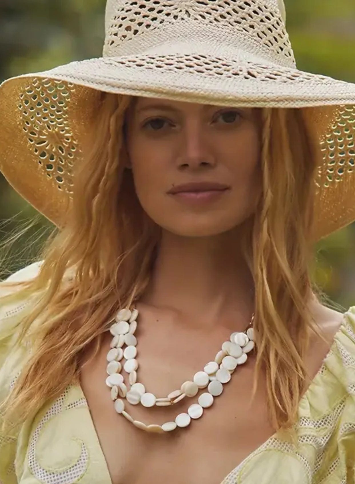 Handmade Natural Shell Necklace and Earring Set