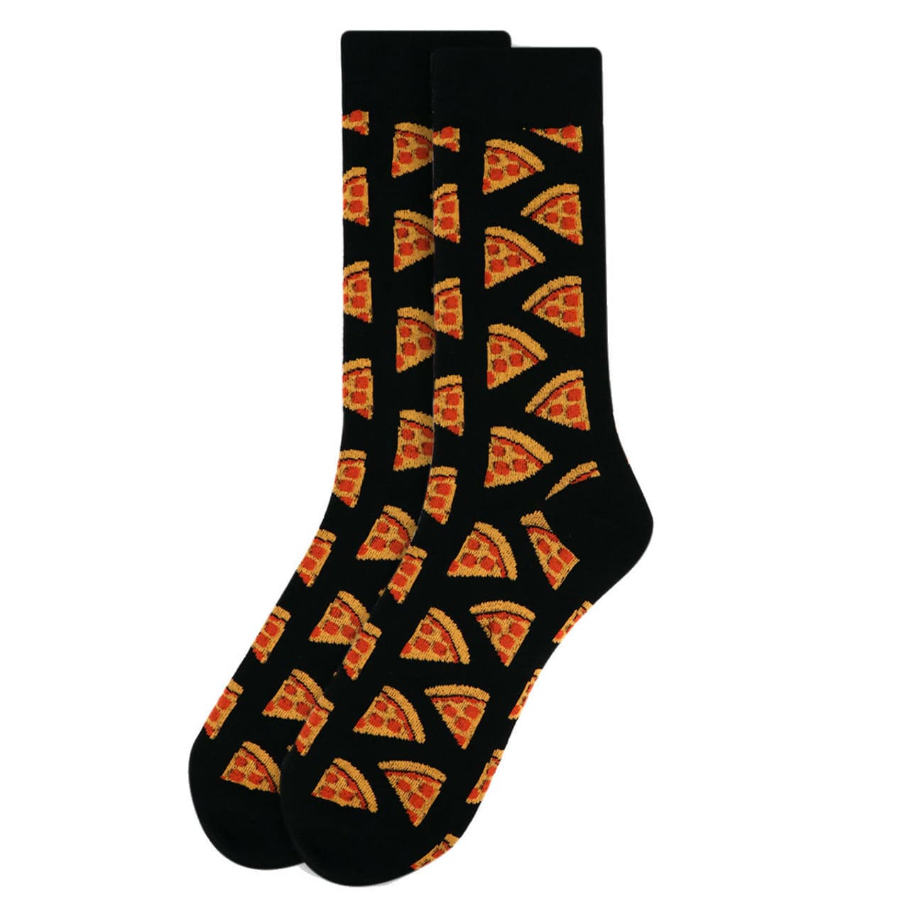 Mens Pizza Socks Black