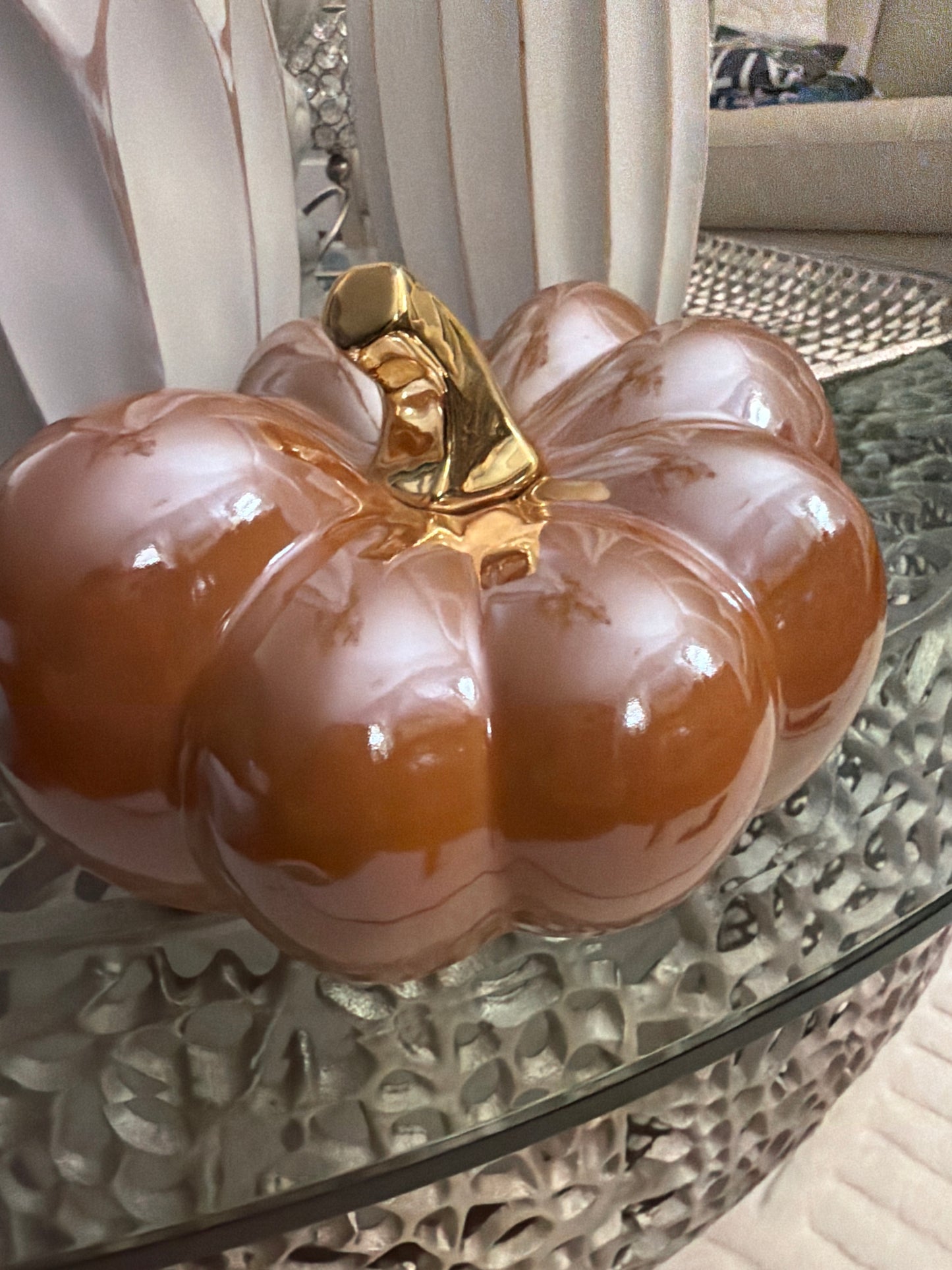 Orange iridescent Pumpkin