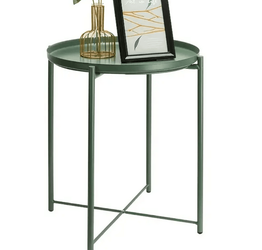 Metal Green Side Table