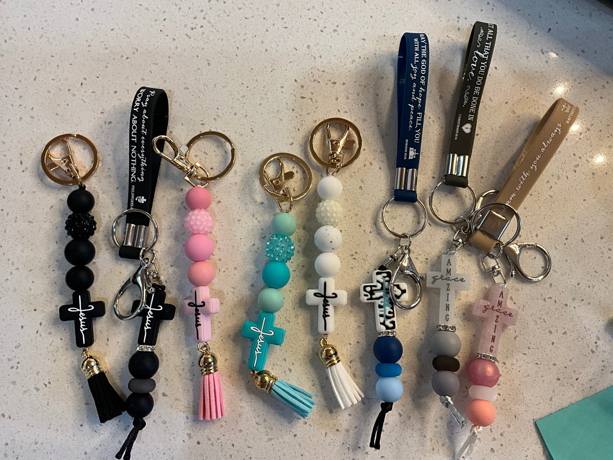 Faith Cross Keychains