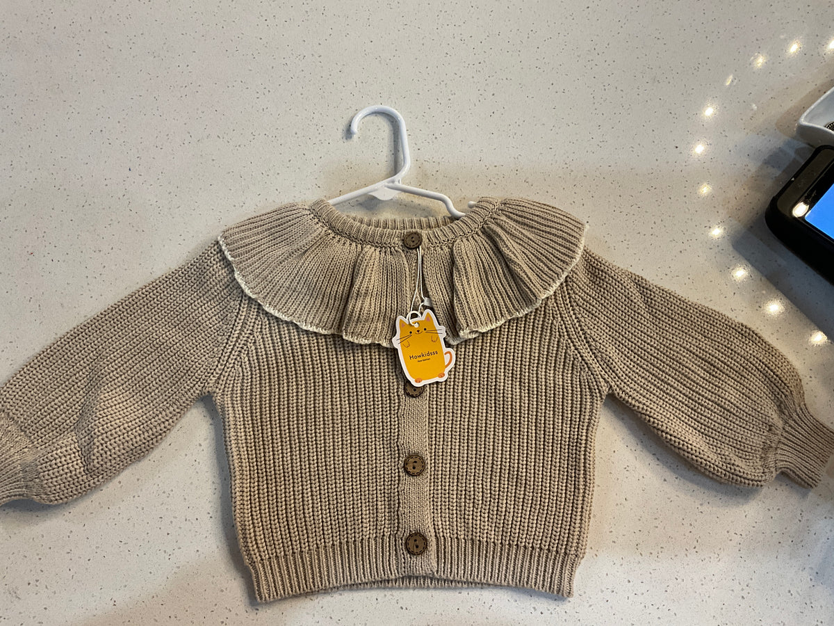 Kids Girls Ruffled Cardigan Howkidsss