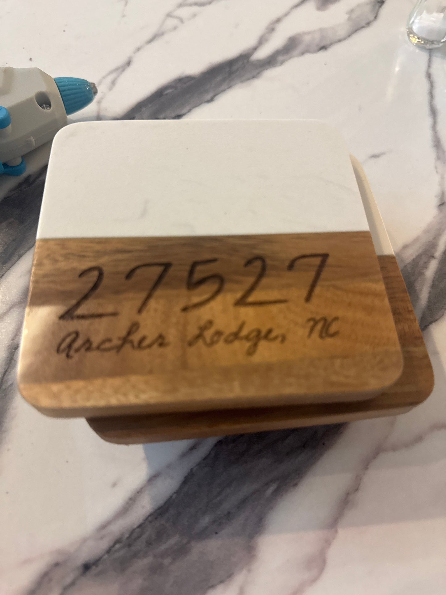 Town and Zip Code Coaster