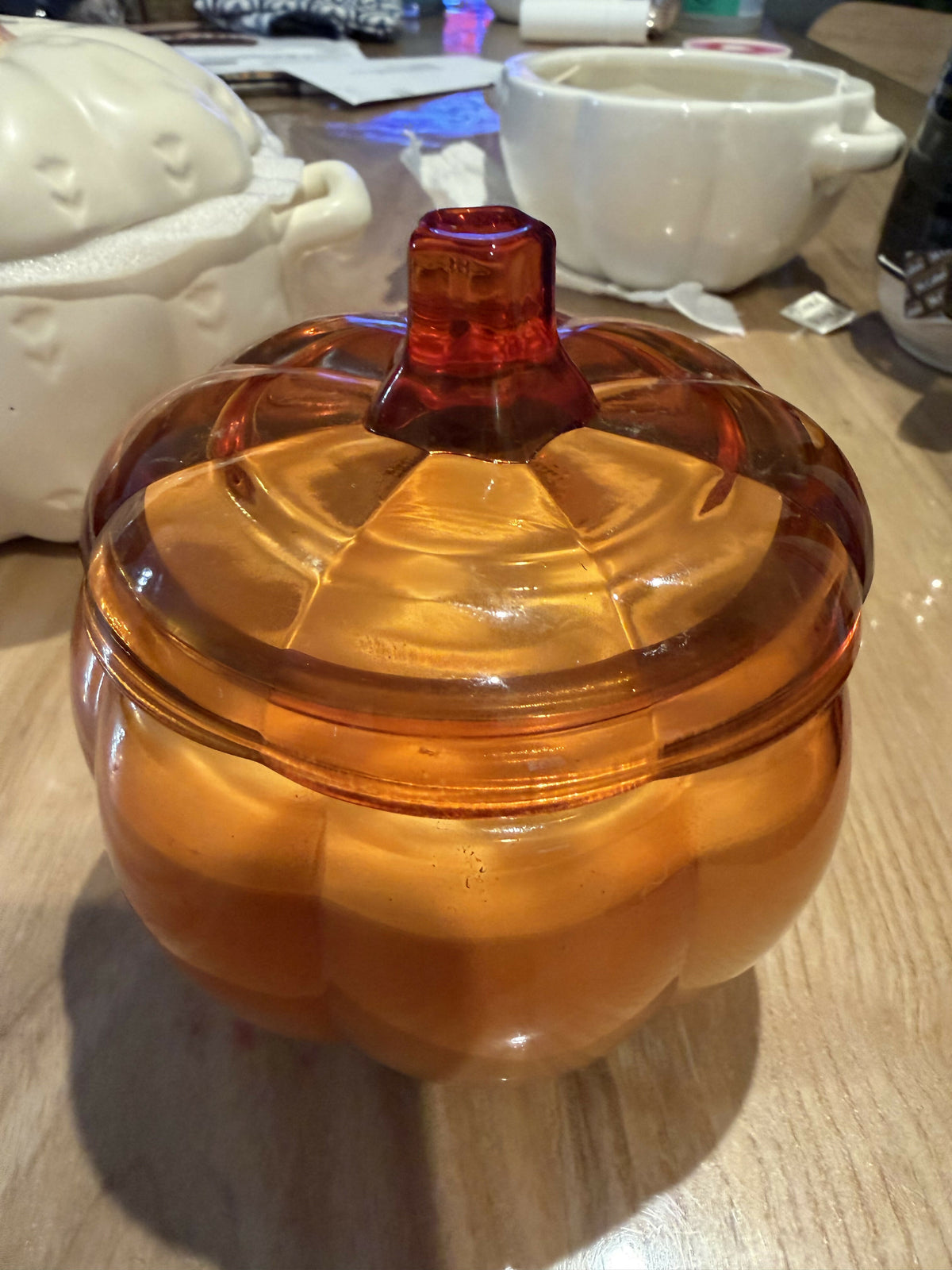 Pumpkin candle mediana