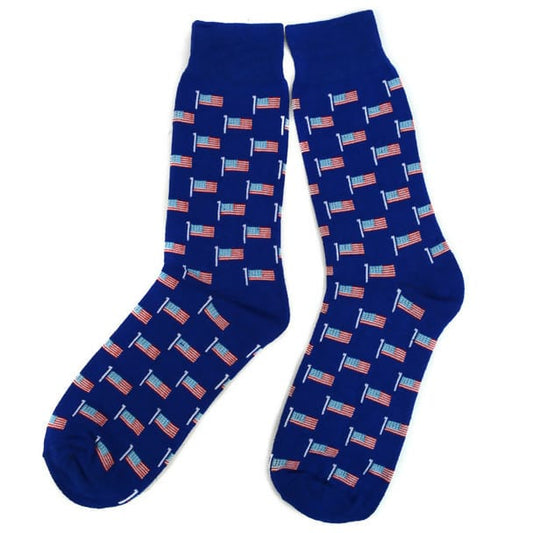 MENS FLAG SOCKS BLUE