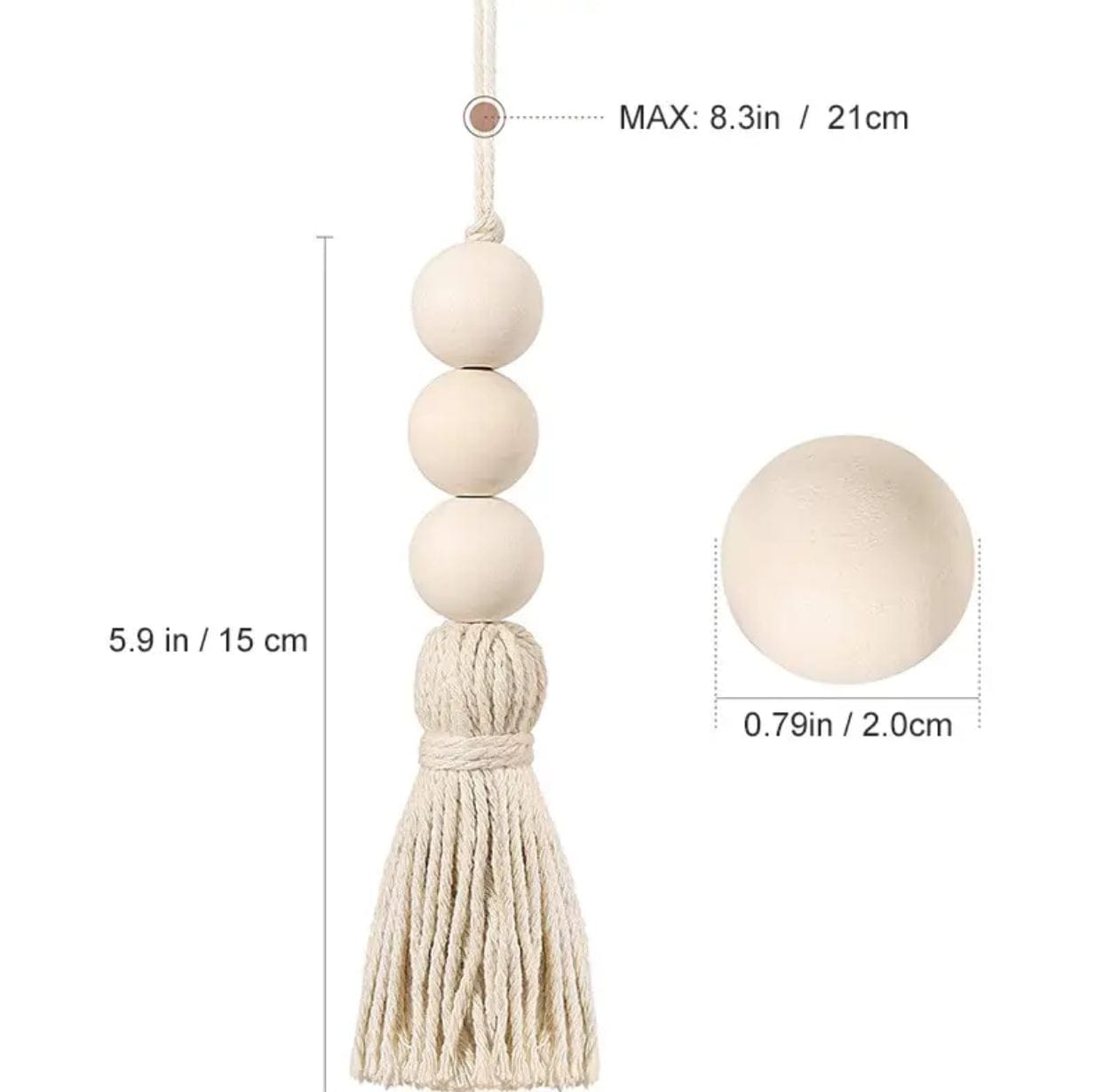 Rustic Natural Wood Beads