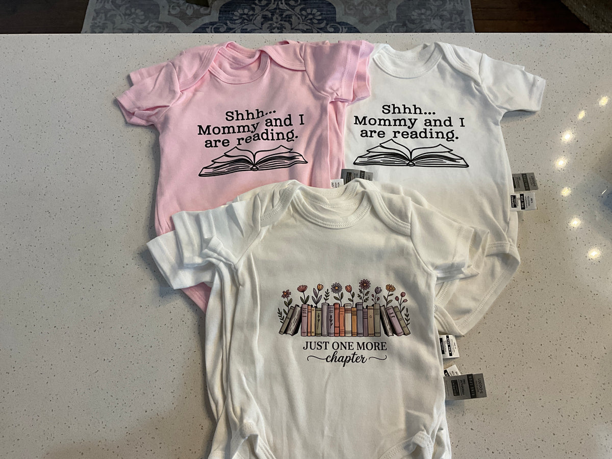 Baby Reading Onesies