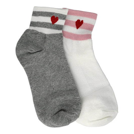 Heart Socks Gray 