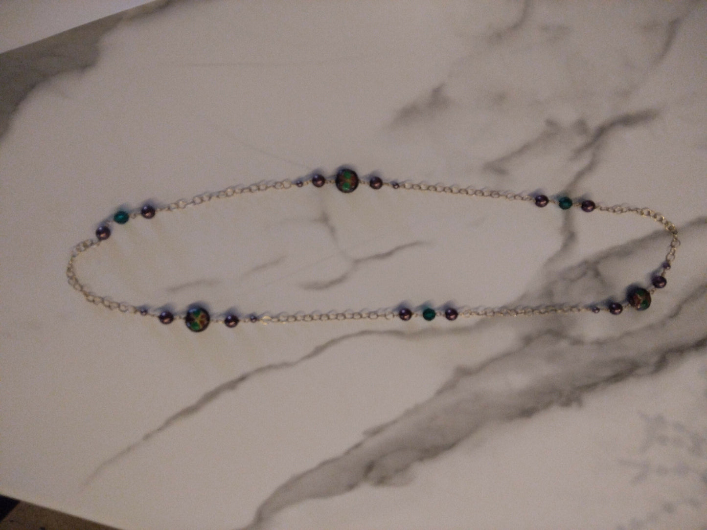 Necklace with Coisania and Pearls