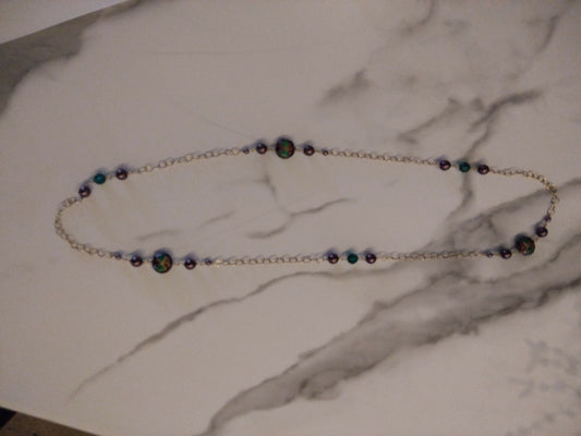 Necklace with Coisania and Pearls