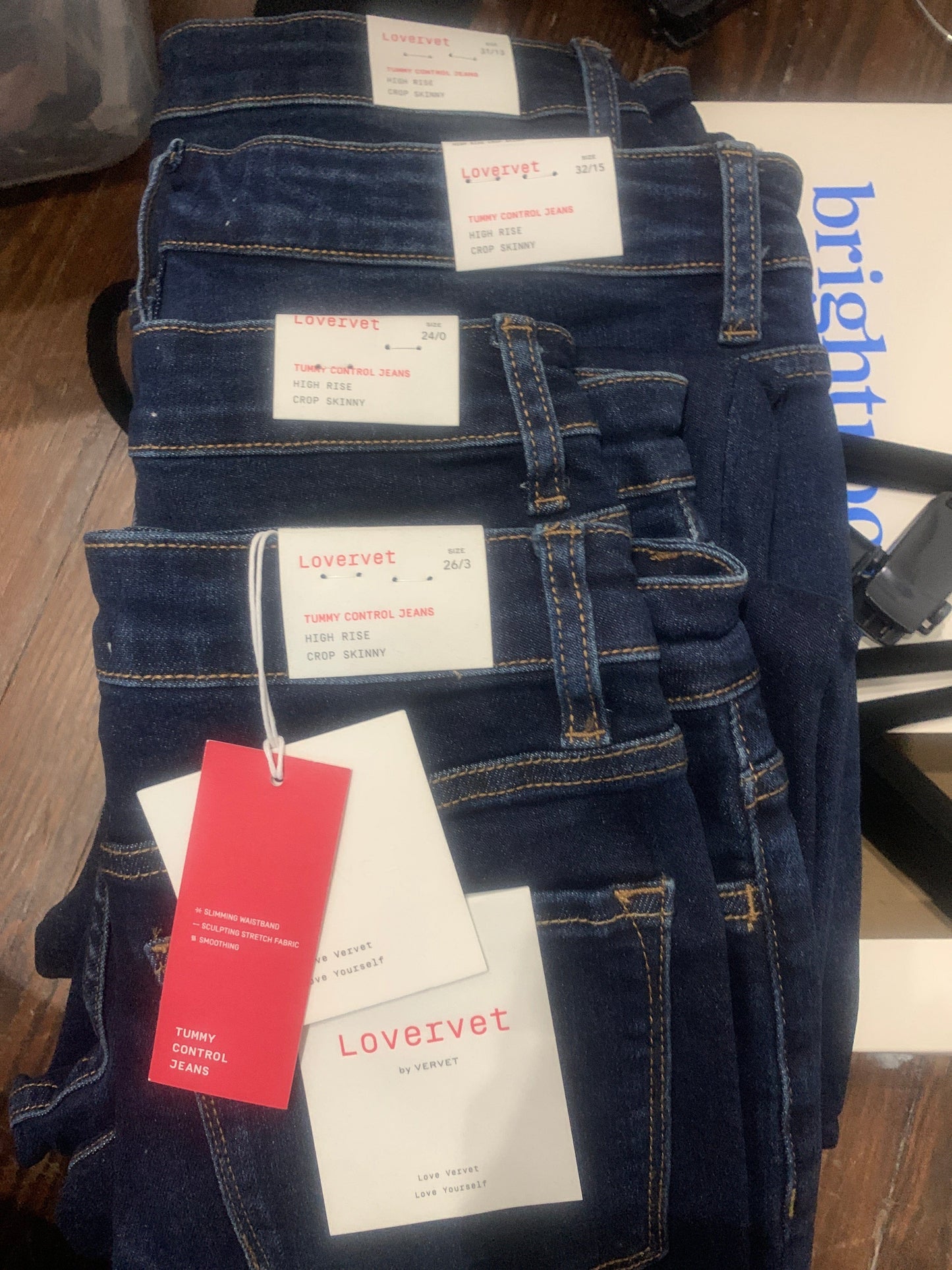 Lovervet by Vervet - Tummy Control High Rise Crop Skinny