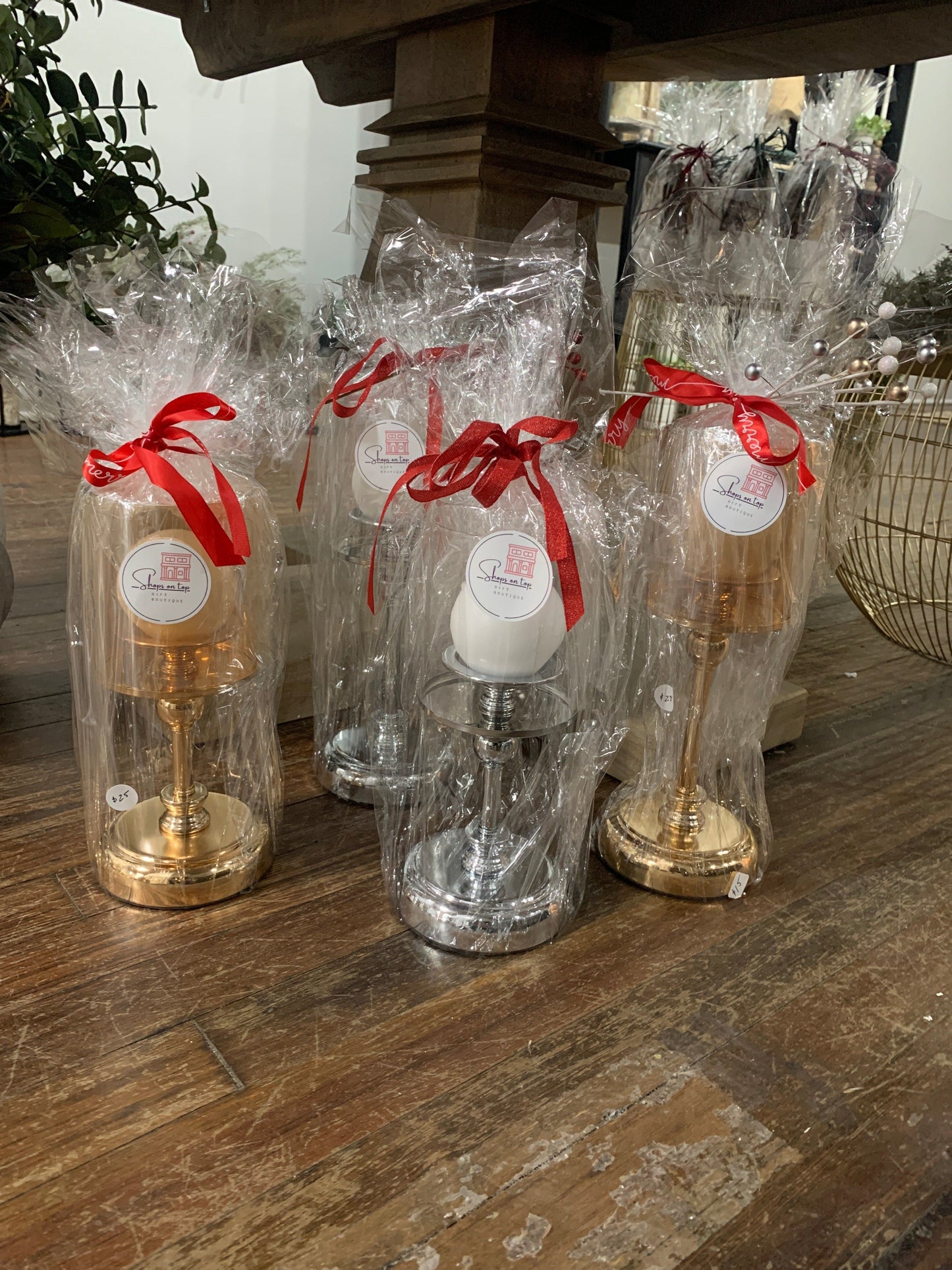 Christmas Candle Holder Gift Set