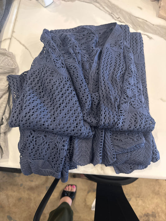 Blue Knit Summer Cardigan