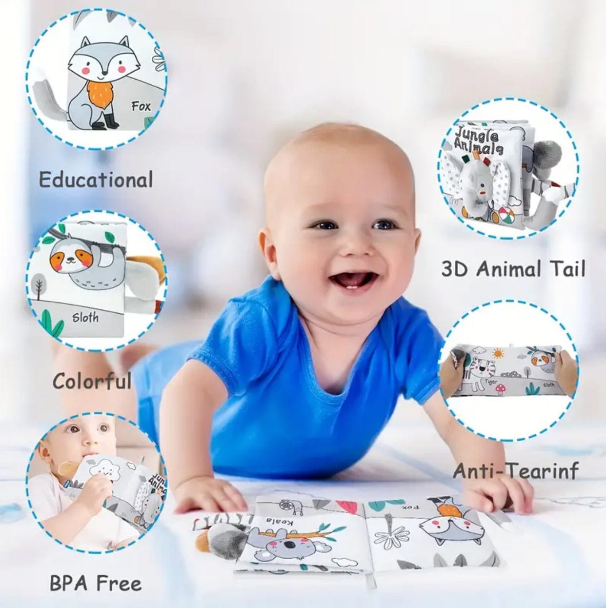 Soft Cloth Baby Book
