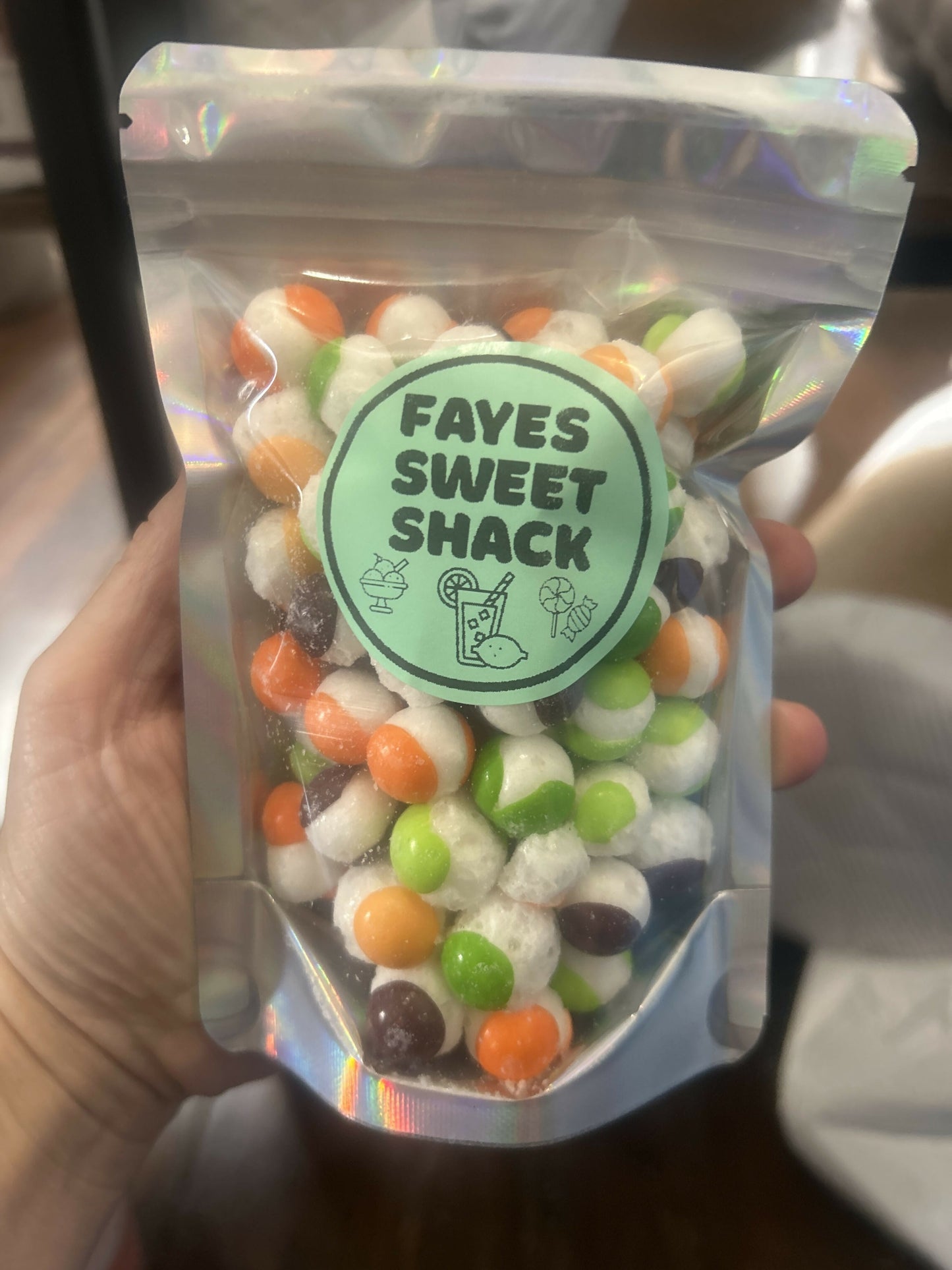 Freeze dried spooky skittles