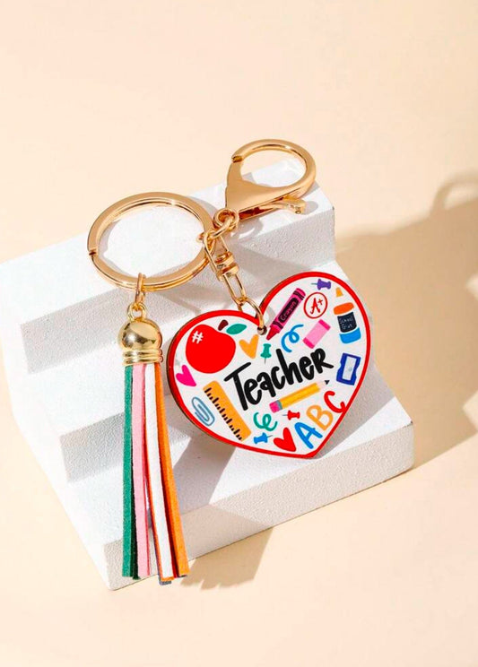Teacher Keychain w/ Tassle