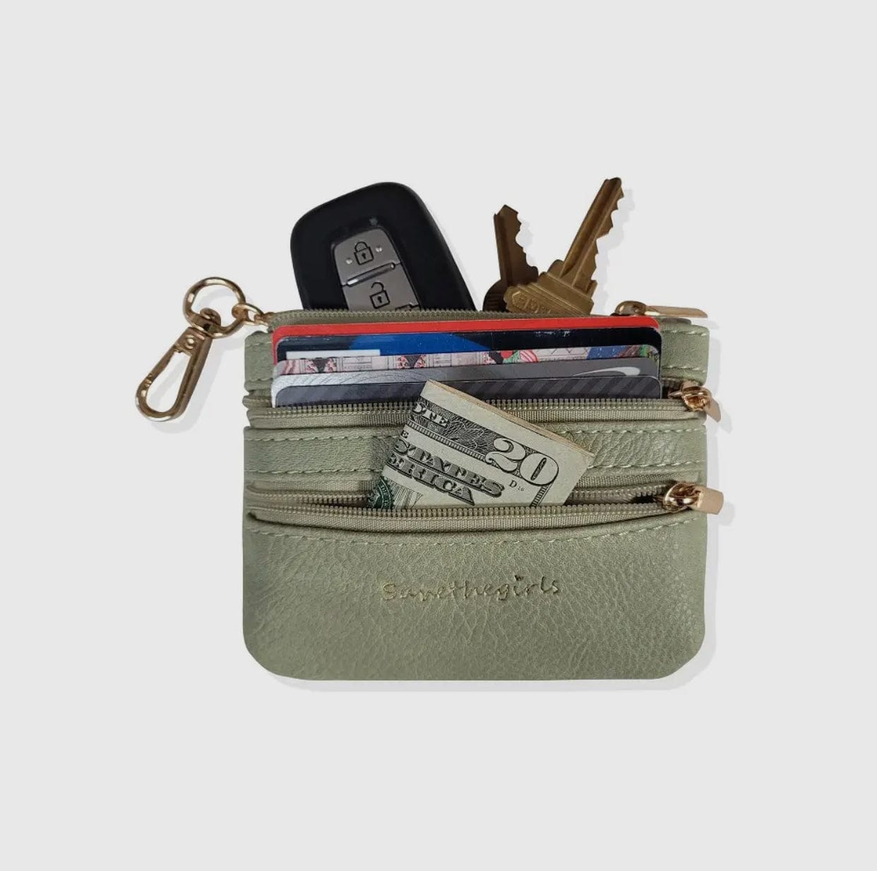 Clip & Go Crossbody Chain w/ Zippered Pouch