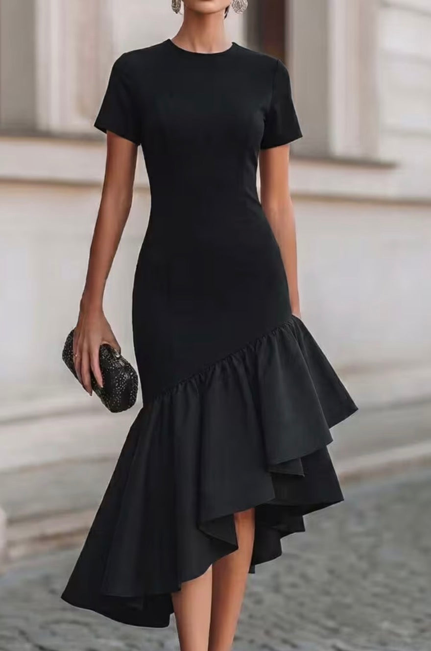 Elegant Black Cocktail Dress
