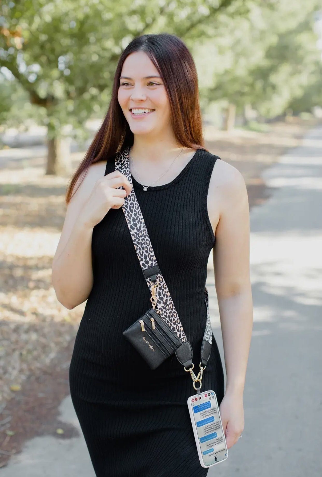 Clip & Go Crossbody Strap w/ Zippered Pouch