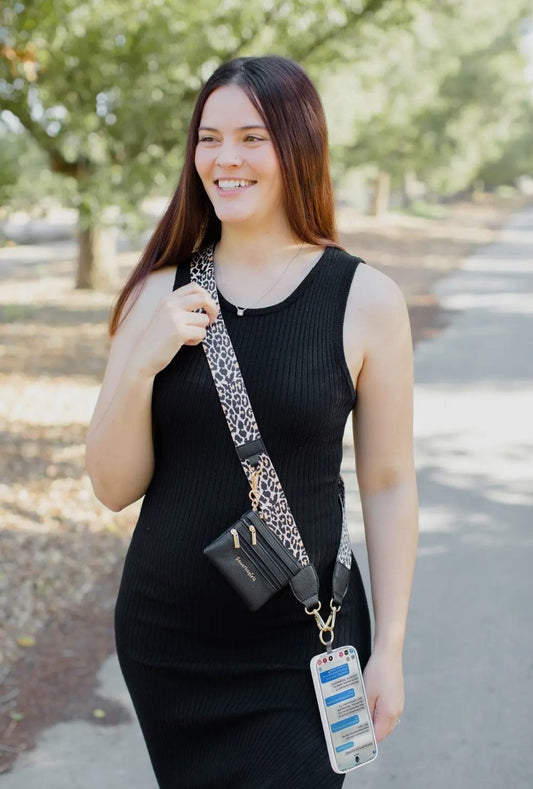 Clip & Go Crossbody Strap w/ Zippered Pouch