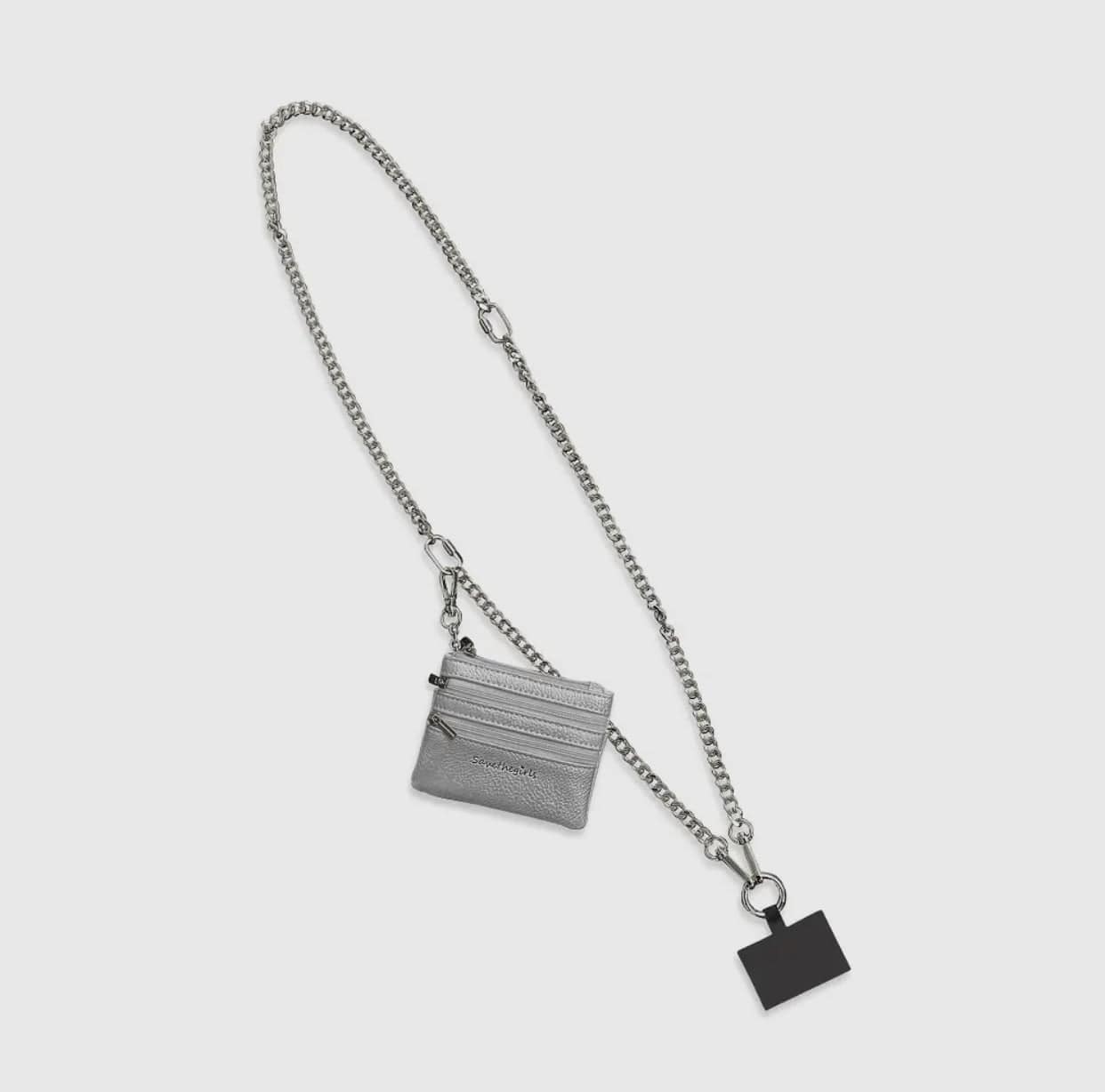 Clip & Go Crossbody Chain w/ Zippered Pouch