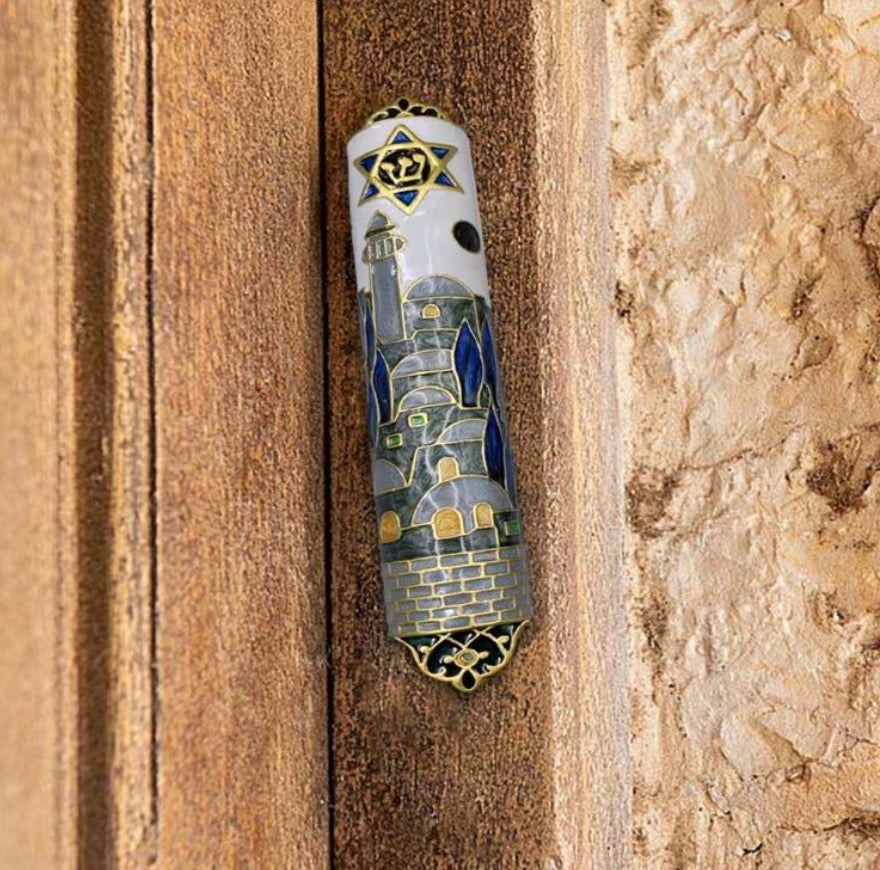Mezuzah Hand Painted