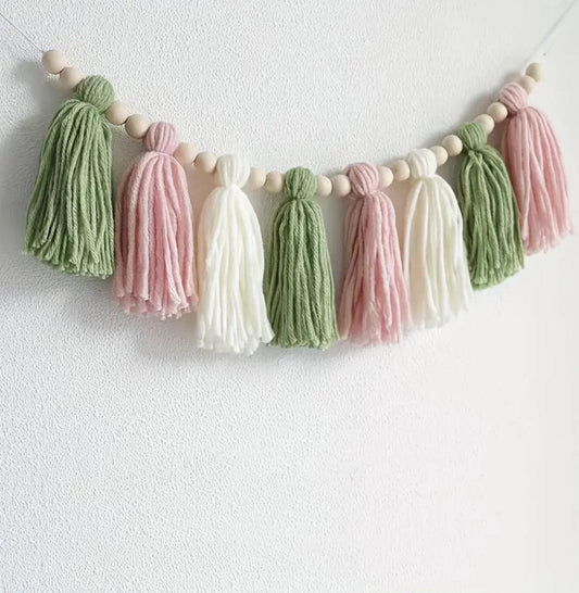 Wooden Beads and Tassels
