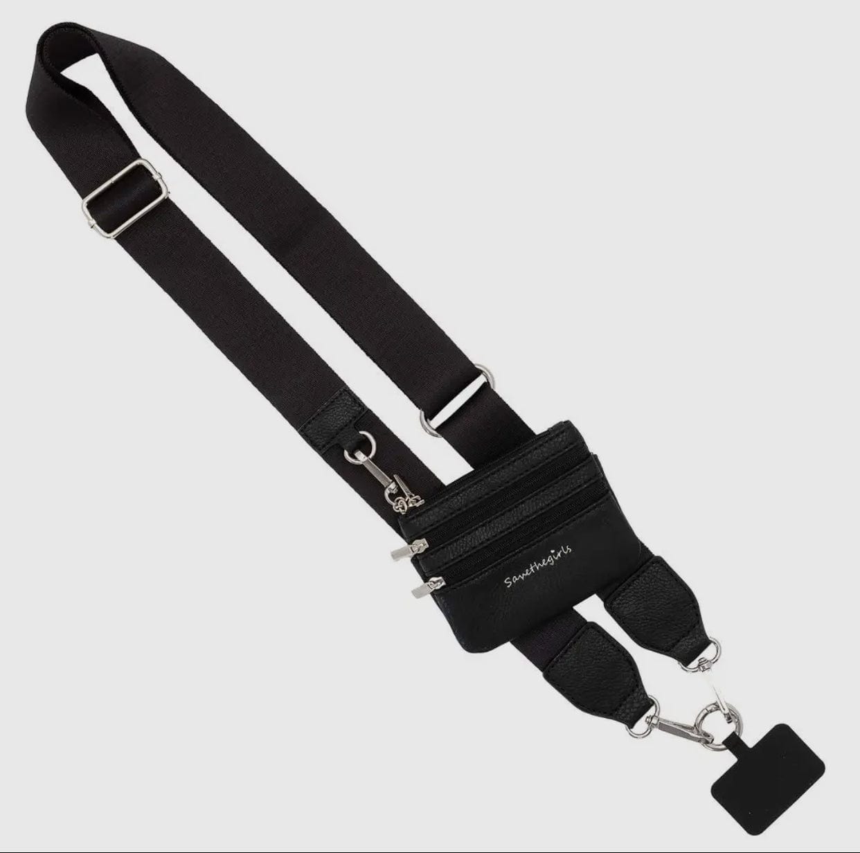 Clip & Go Crossbody Strap w/ Zippered Pouch